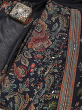 Neck Patti Muslin Unstitched Suit Piece With Dupatta